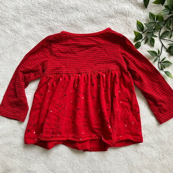 First Impressions 12M Red Navy Stars Stripes Tunic Dress EUC Baby Girl - Picture 10 of 14
